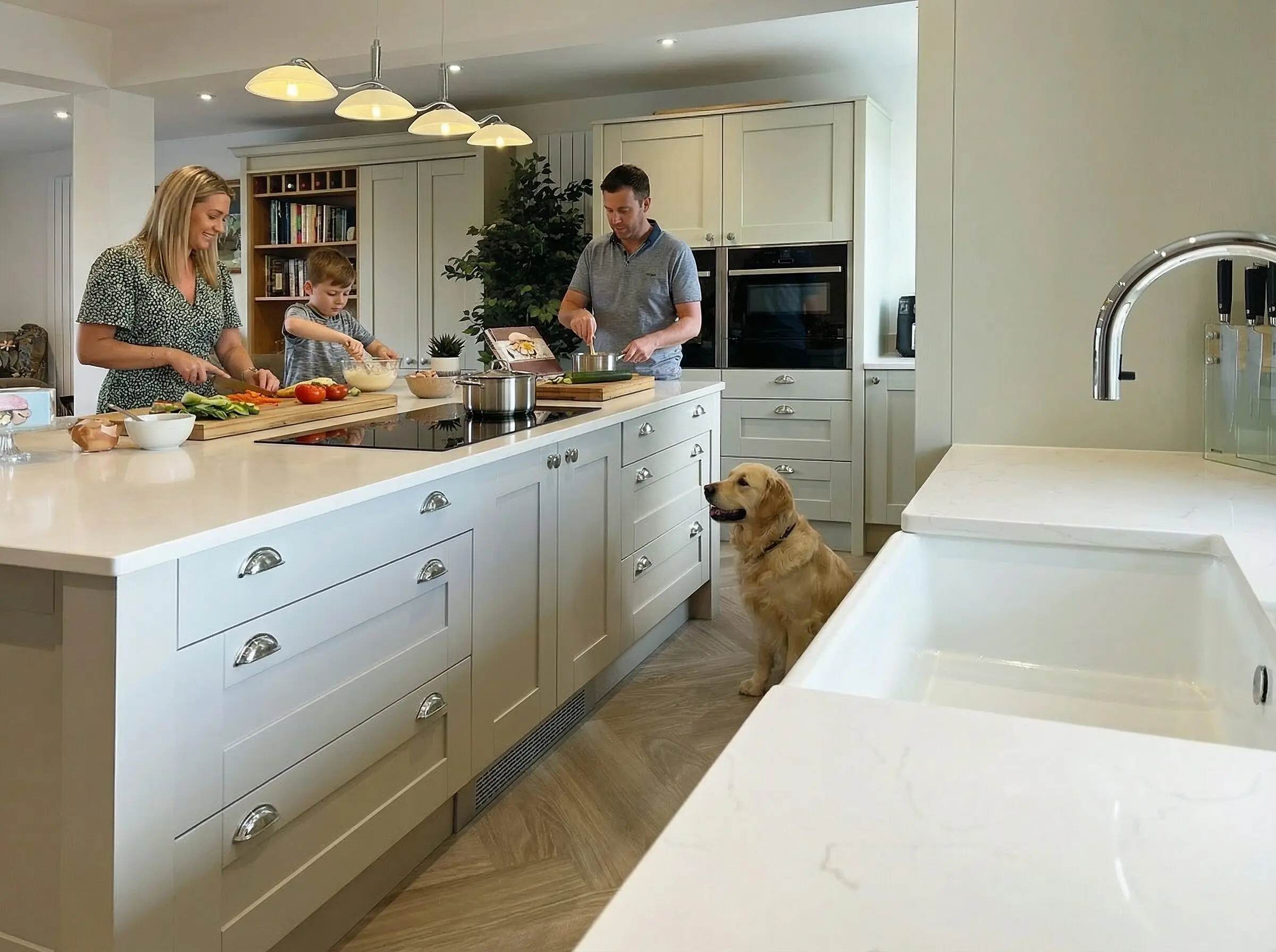 Smeg downdraft induction hob on Bagshots island